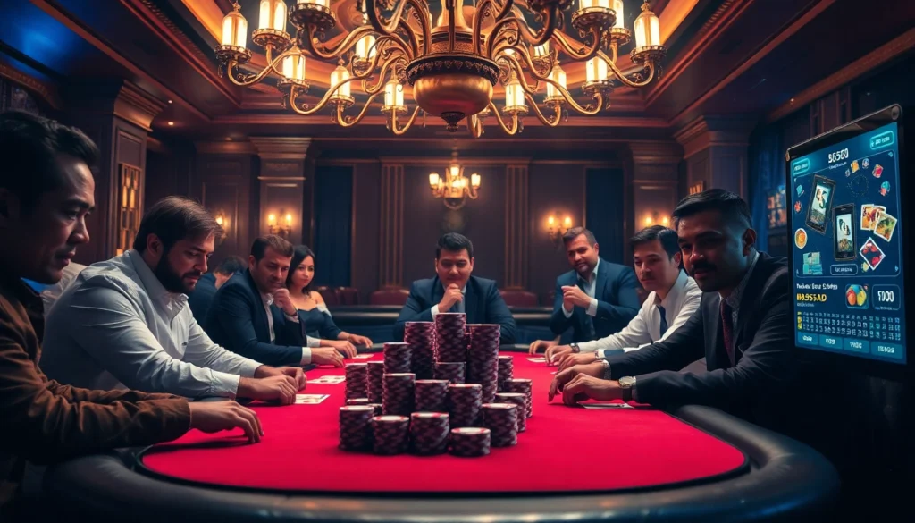 Experience the thrill of poker at https://bl555.ad/ with intense players and vibrant casino elements.