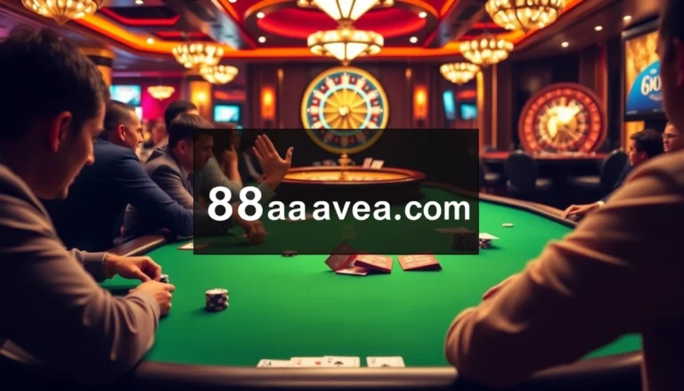 Experience the thrill of gambling at https://88aavega.com/ with exciting casino tables and vibrant poker chips.