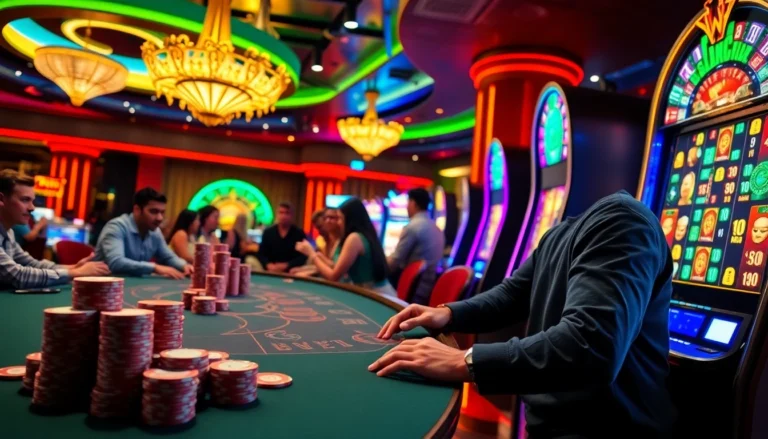 View the energetic atmosphere of a casino game at https://88aavega.com/ showcasing players winning at poker.
